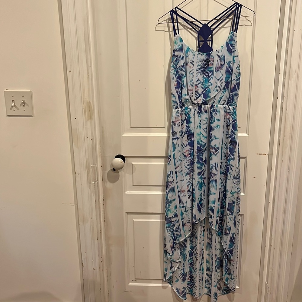 Princess Vera Wang strappy hi low dress - Picture 1 of 6